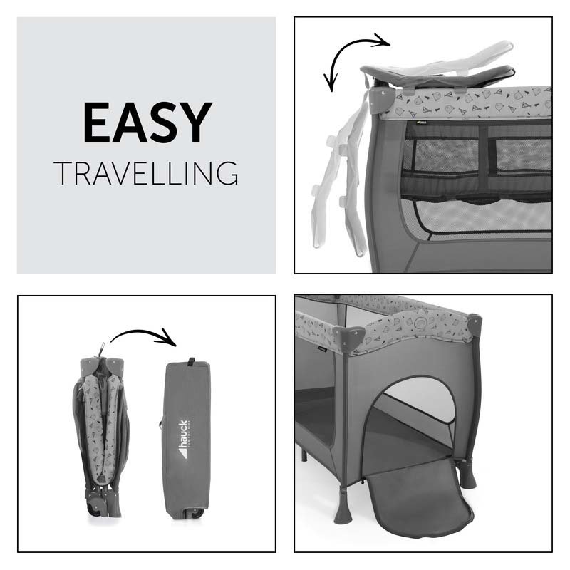 Манеж HAUCK Sleep N Play Teddy Grey