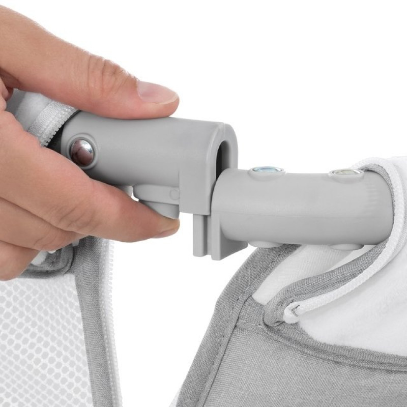 Ліжечко HAUCK Приставне Face to Me 2 Melange Grey