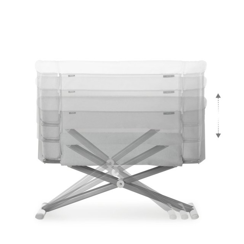 Ліжечко HAUCK Приставне Face to Me 2 Melange Grey