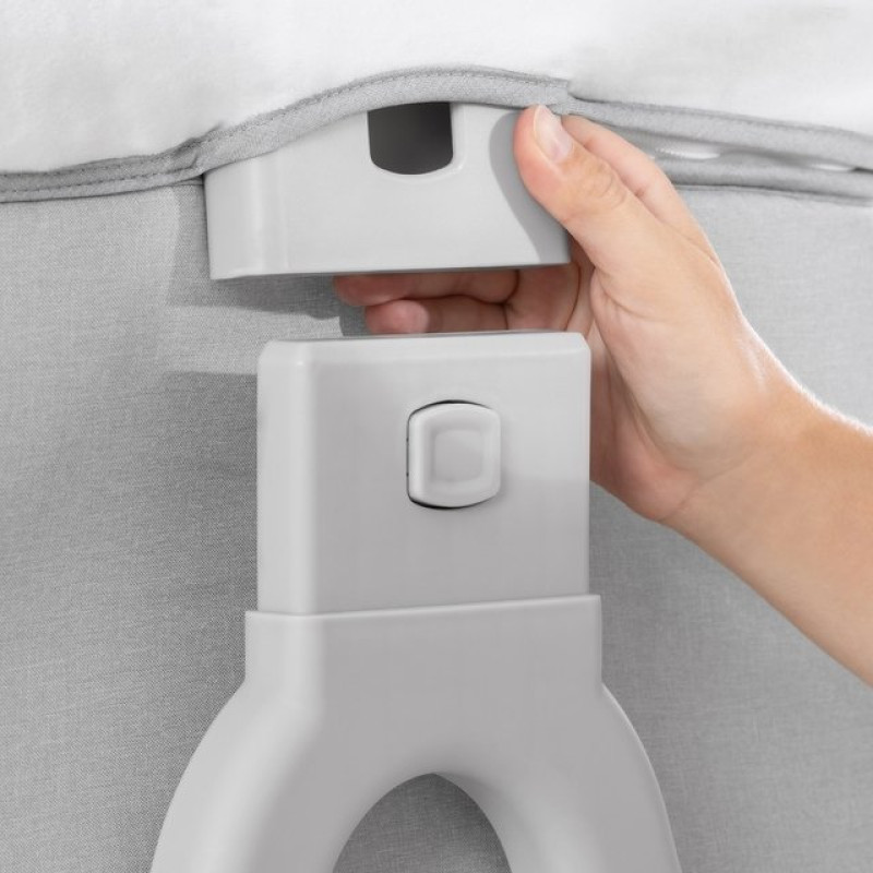 Ліжечко HAUCK Приставне Face to Me 2 Melange Grey