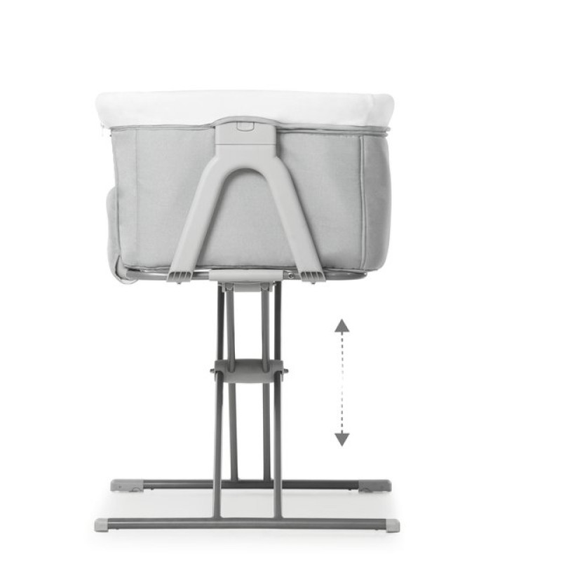 Ліжечко HAUCK Приставне Face to Me 2 Melange Grey