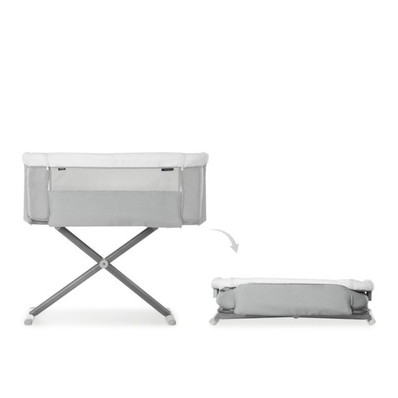 Ліжечко HAUCK Приставне Face to Me 2 Melange Grey