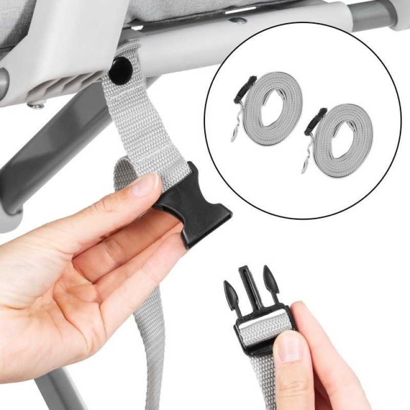 Ліжечко HAUCK Приставне Face to Me 2 Melange Grey