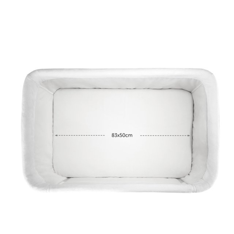 Ліжечко HAUCK Приставне Face to Me 2 Melange Grey