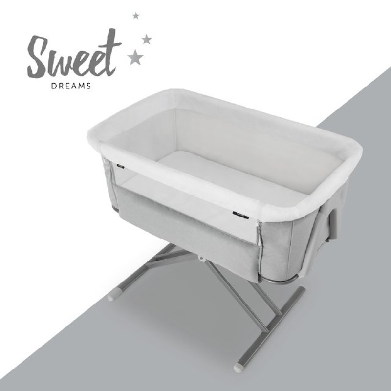 Ліжечко HAUCK Приставне Face to Me 2 Melange Grey