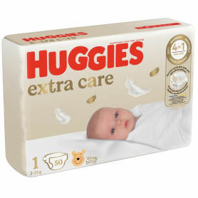 Підгузки Huggies Extra Care 1, 2-5 кг, 50 шт