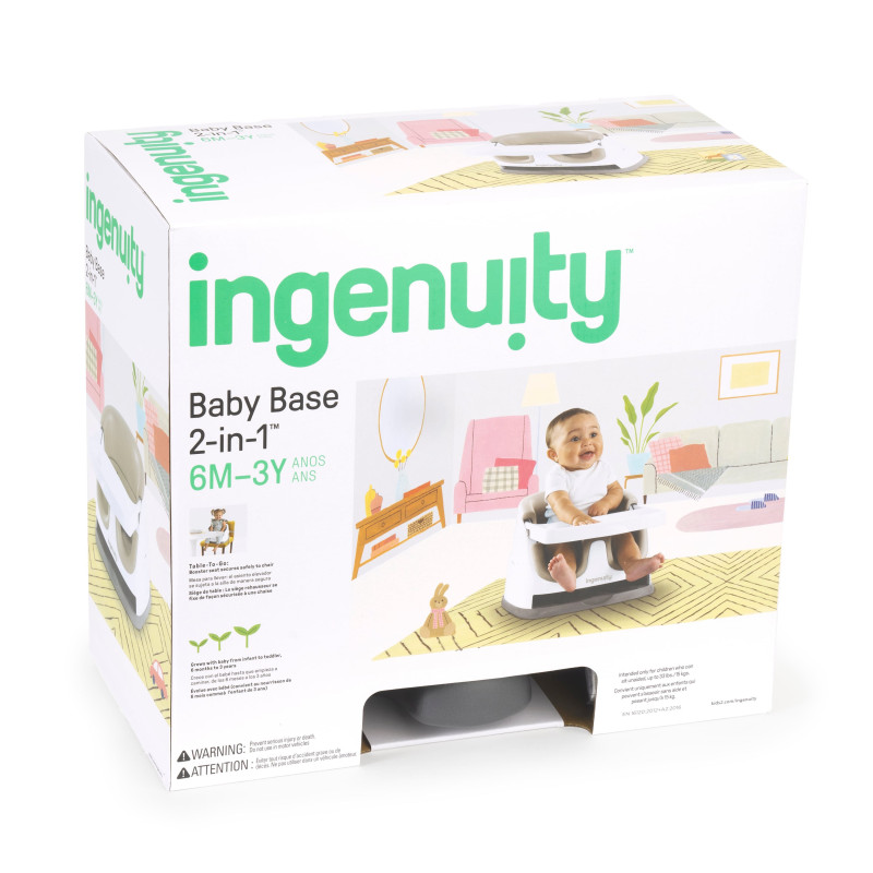 Сидіння-бустер 2 в 1 Ingenuity Baby Base Beige