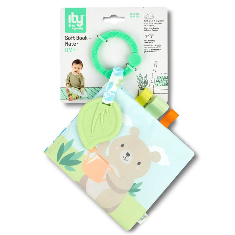 М'яка розвиваюча книжка Ingenuity Cozy Lovey – Nate