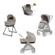 Люлька Inglesina Модульна система 4 в 1 Electa Darwin Infant Recline Battery Beige