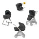 Люлька Inglesina Модульна система 4 в 1 Electa Darwin Infant Recline Upper Black