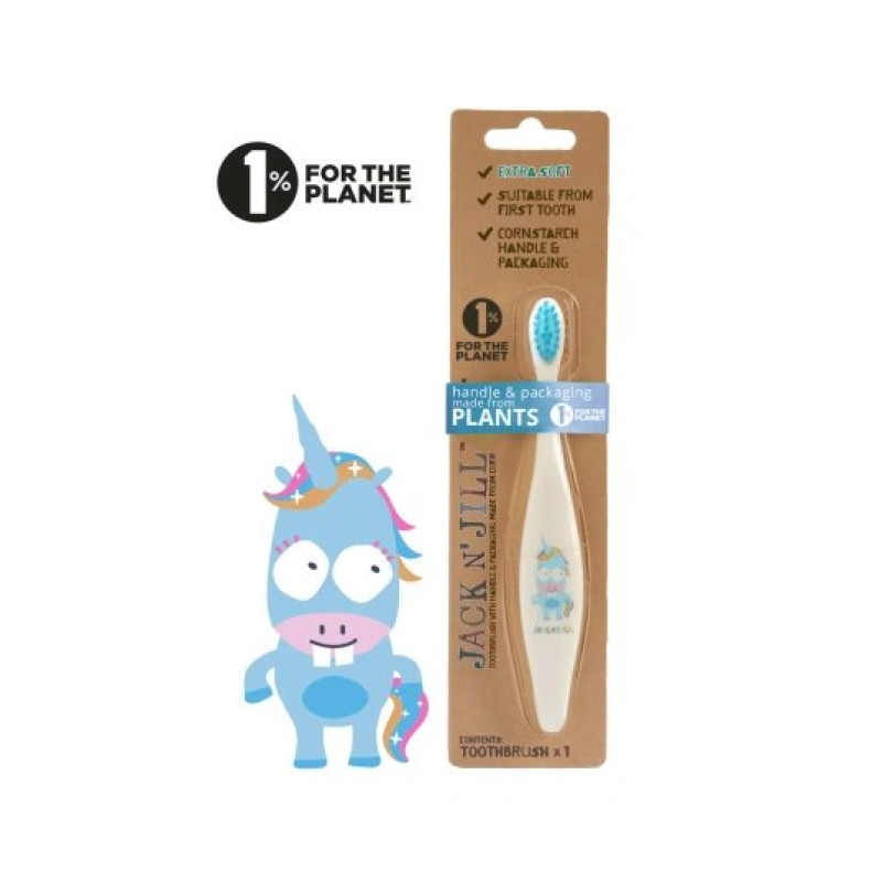 Зубна щітка JACK n' JILL Jack N 'Jill Extra Soft d 0,10 мм - UNICORN