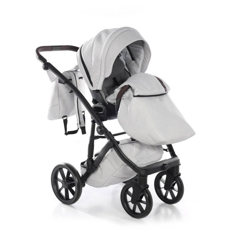 Універсальна коляска 2 в 1 Junama Space Waffle waffle 01 grey