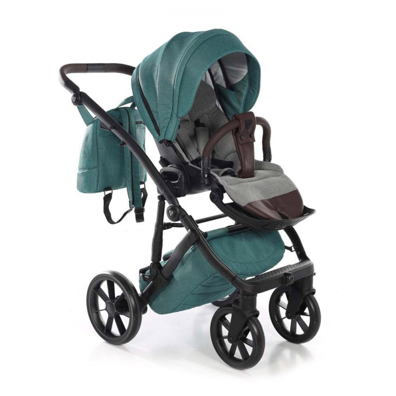 Універсальна коляска 2 в 1 Junama Space Waffle waffle 03 green