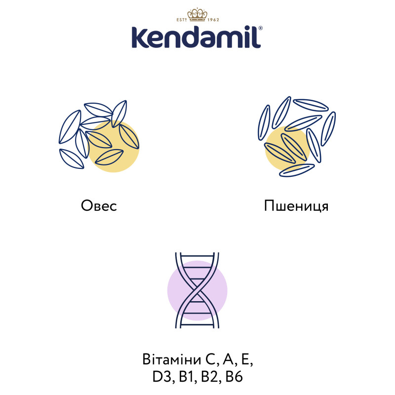 Молочна вершкова вівсяна каша Kendamil, з 6 міс., 150 г