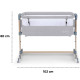Приставне ліжечко-колиска Kinderkraft Neste Air Grey Wood KKLNEAIRGRY00W