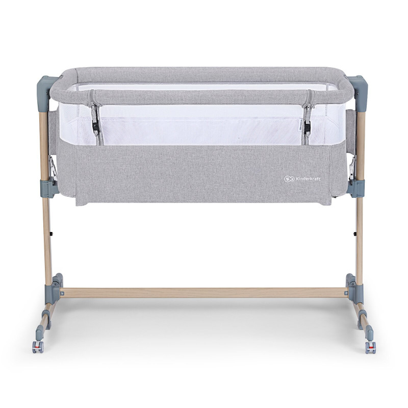 Приставне ліжечко-колиска Kinderkraft Neste Air Grey Wood KKLNEAIRGRY00W