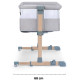 Приставне ліжечко-колиска Kinderkraft Neste Air Grey Wood KKLNEAIRGRY00W