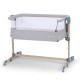 Приставне ліжечко-колиска Kinderkraft Neste Air Grey Wood KKLNEAIRGRY00W