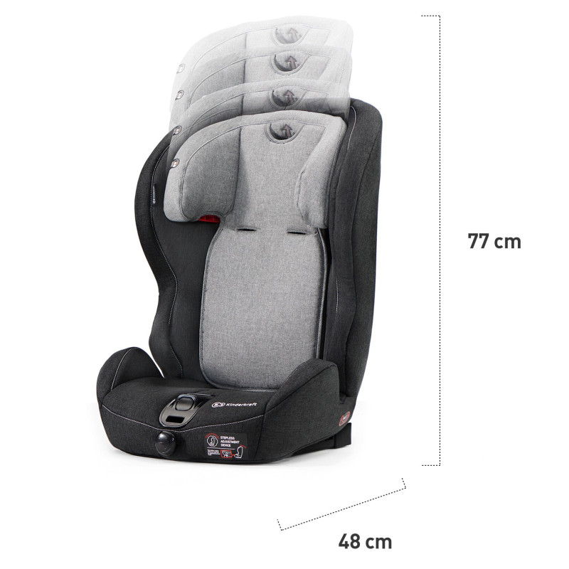 Автокрісло Kinderkraft Safety Fix Black/Gray KKFSAFEBLGR000