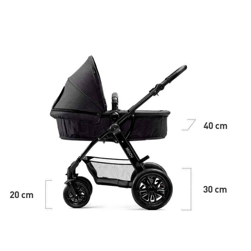 Універсальна коляска 2 в 1 Kinderkraft Moov Gray KKWMOOVGRY2000