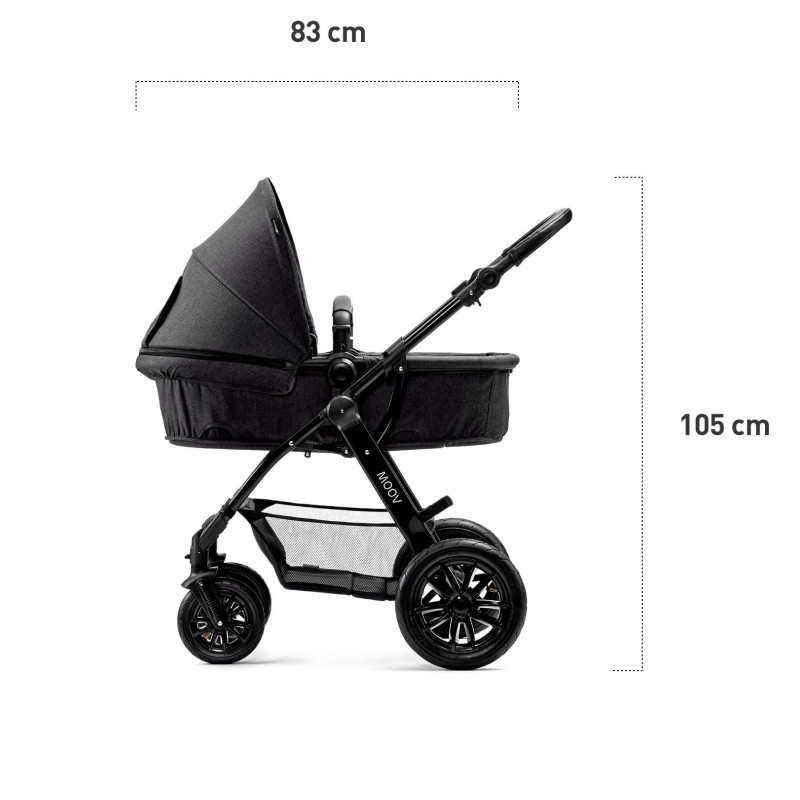 Універсальна коляска 2 в 1 Kinderkraft Moov Gray KKWMOOVGRY2000