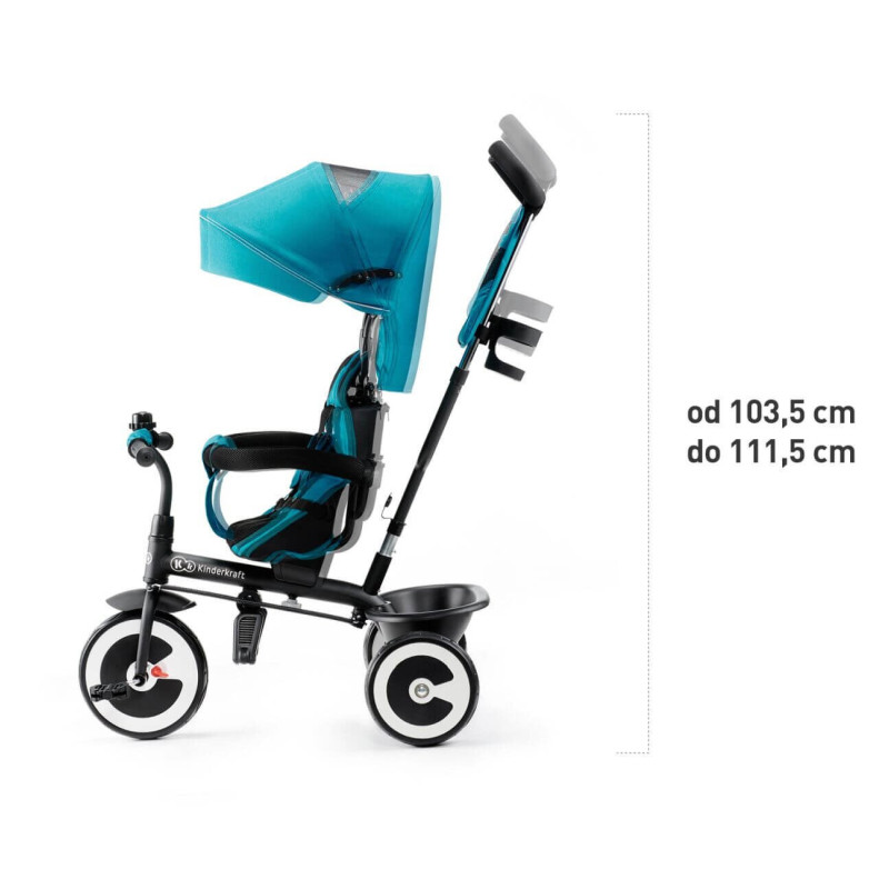 Триколісний велосипед Kinderkraft Aston Grey KKRASTOGRY0000