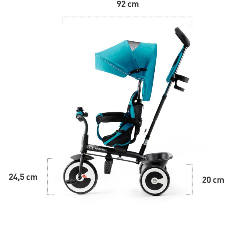 Триколісний велосипед Kinderkraft Aston Pink KKRASTOPNK0000