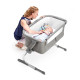 Приставне ліжечко-колиска Kinderkraft Uno Grey KKLUNOGRY00000