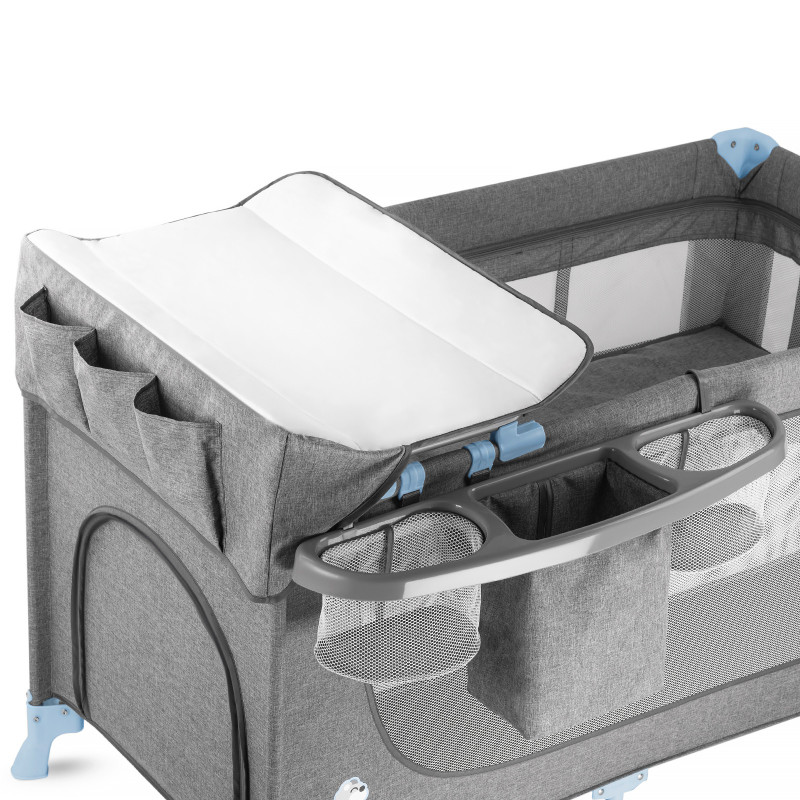 Ліжко-манеж с пеленатором Kinderkraft Joy Blue KKLJOYBLU000AC