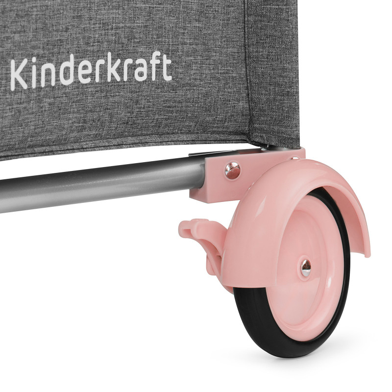 Ліжко-манеж с пеленатором Kinderkraft Joy Pink KKLJOYPNK000AC