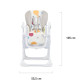Стільчик для годування Kinderkraft Yummy Grey KKKYUMMGRY0000