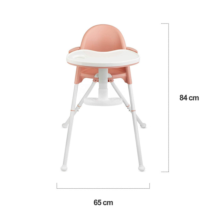 Стільчик для годування 2 в 1 Kinderkraft Pini Pink KKKPINIPNK0000