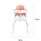 Стільчик для годування 2 в 1 Kinderkraft Pini Pink KKKPINIPNK0000