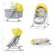 Шезлонг-гойдалка 5 в 1 Kinderkraft Unimo Yellow KKKUNIMYEL0000