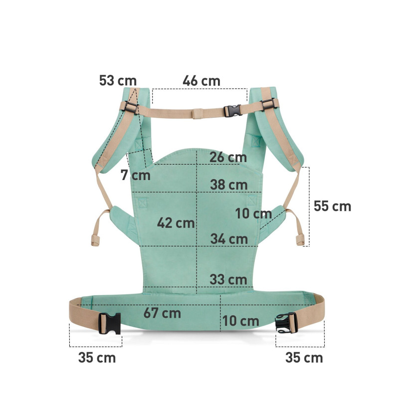 Переноска Kinderkraft Nino Mint KKNNINOMINT000