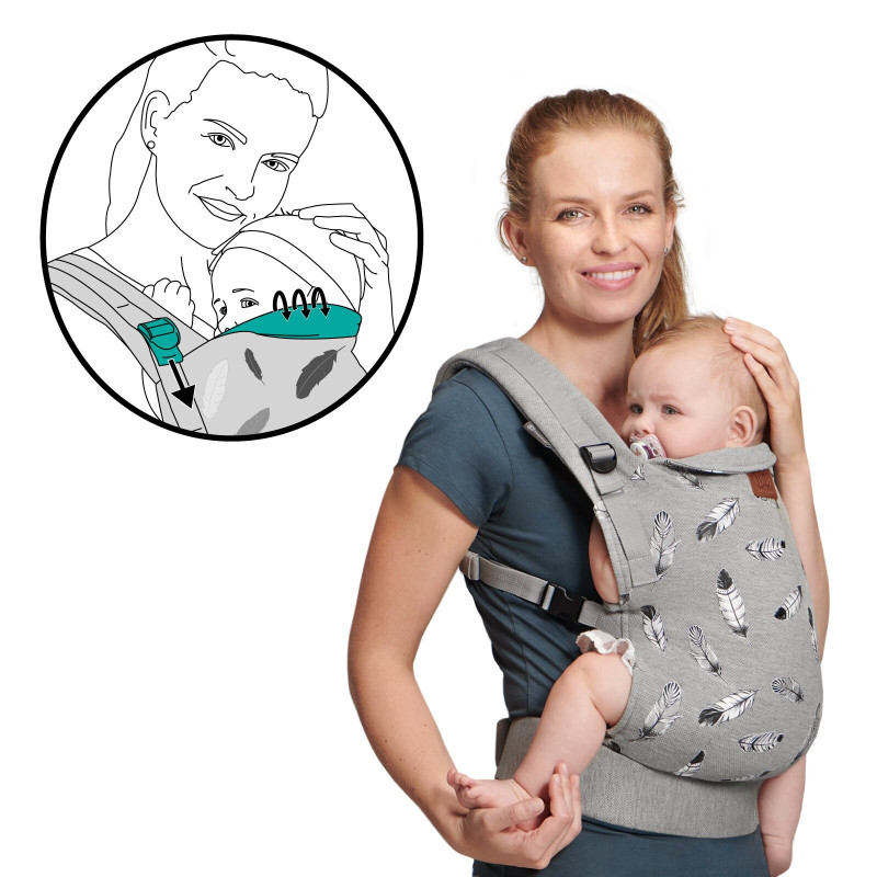 Переноска Kinderkraft Milo Grey KKNMILOGRY0000
