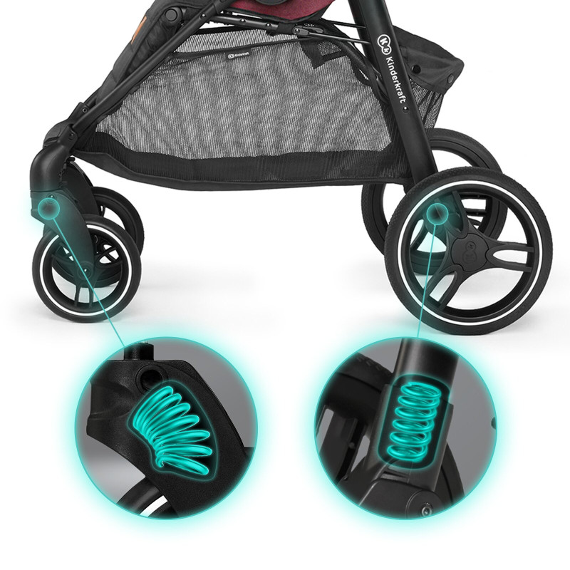 Прогулянкова коляска Kinderkraft Grande 2020 Black KKWGRANBLK000N