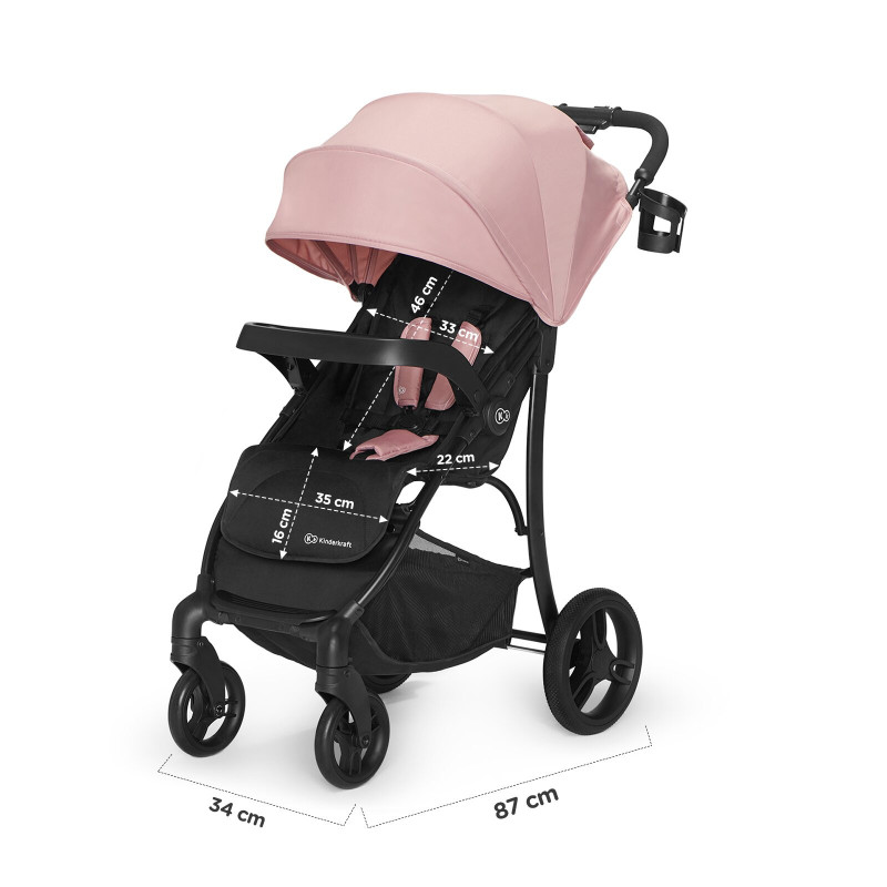 Прогулянкова коляска Kinderkraft Cruiser Pink KKWCRUIPNK0000
