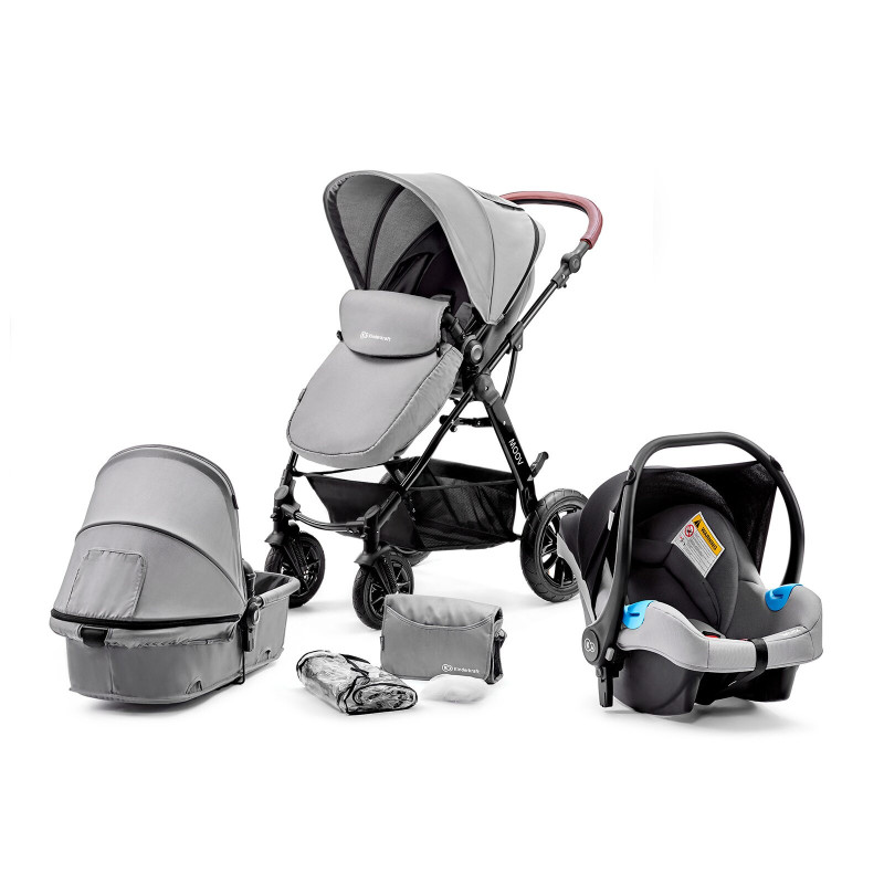 Універсальна коляска 3 в 1 Kinderkraft Moov Gray KKWMOOVGRY00NC