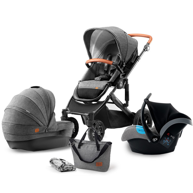 Універсальна коляска 3 в 1 Kinderkraft Prime Gray KKWPRIMGRY0300