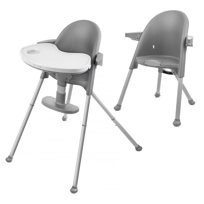 Стільчик для годування 2 в 1 Kinderkraft Pini Gray KKKPINIGRY0000
