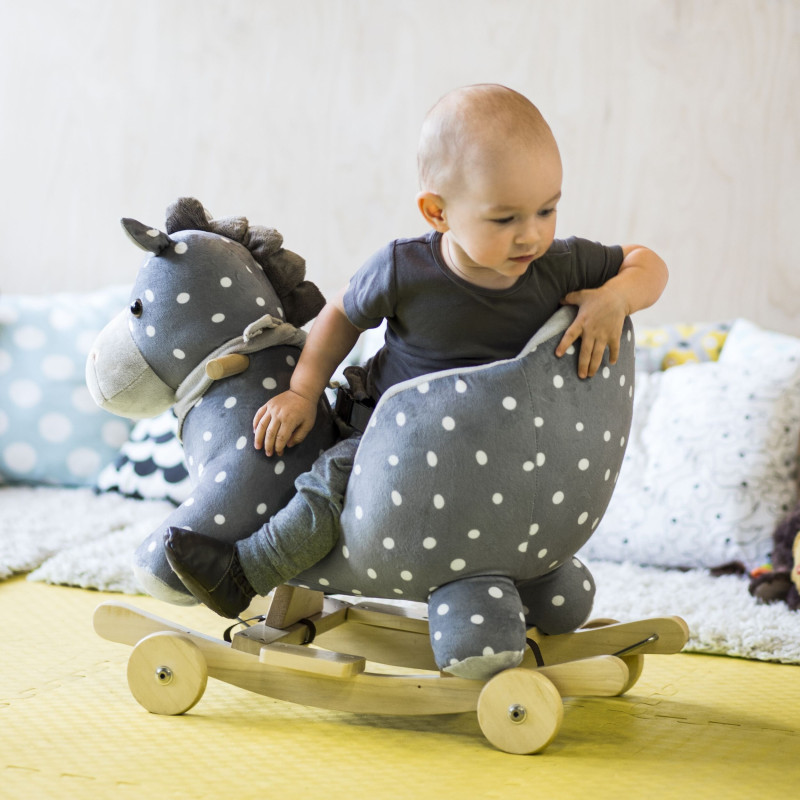 Слоник-качалка с колесиками Kinderkraft KKZSLONGRY0000