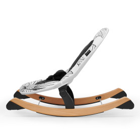Шезлонг-гойдалка Kinderkraft Finio Black/White KKBFINOBLK0000
