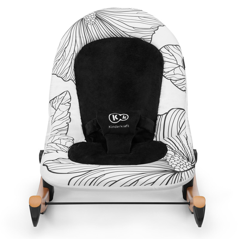 Шезлонг-гойдалка Kinderkraft Finio Black/White KKBFINOBLK0000