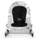 Шезлонг-гойдалка Kinderkraft Finio Black/White KKBFINOBLK0000