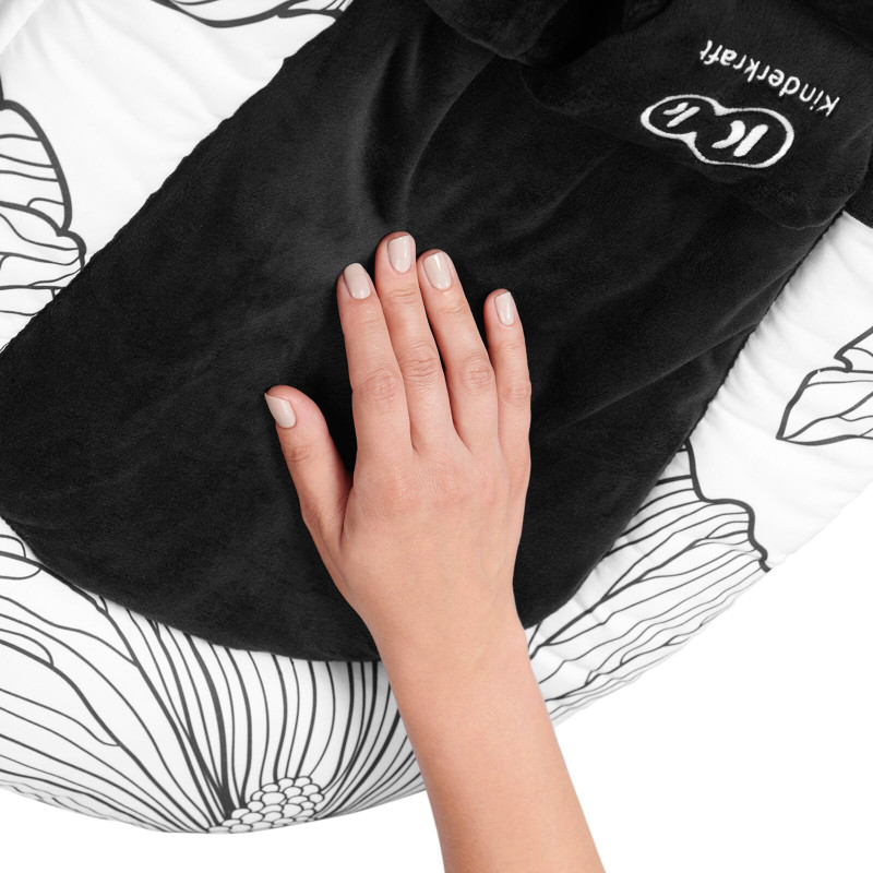 Шезлонг-гойдалка Kinderkraft Finio Black/White KKBFINOBLK0000