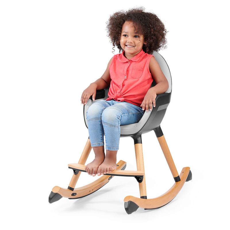 Шезлонг-гойдалка Kinderkraft Finio Black/White KKBFINOBLK0000