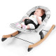 Шезлонг-гойдалка Kinderkraft Finio Black/White KKBFINOBLK0000