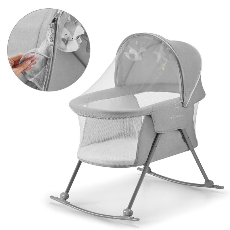 Ліжечко-колиска 3 в 1 Kinderkraft Lovi Grey KKLLOVIGRY0000