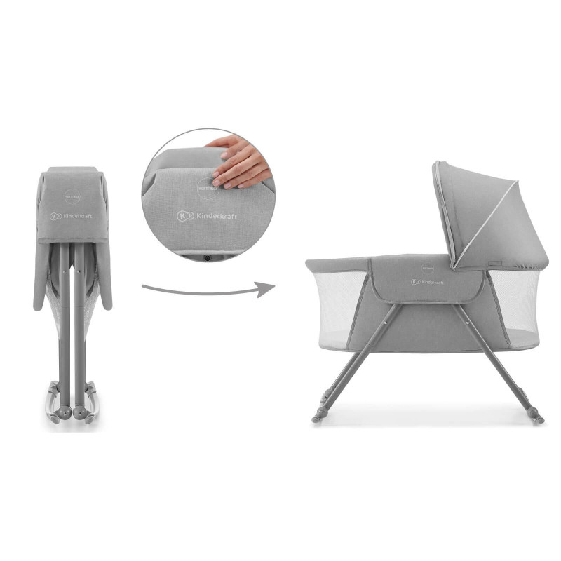 Ліжечко-колиска 3 в 1 Kinderkraft Lovi Grey KKLLOVIGRY0000